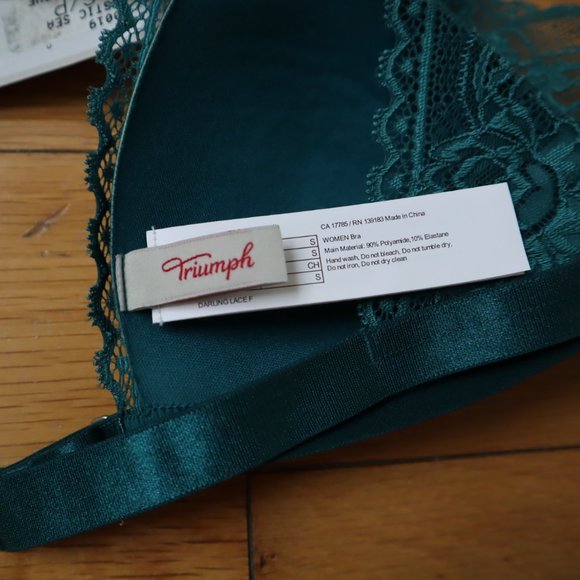 Triumph Petites Teal Bra Size Small, New With Tags - Picture 12 of 13